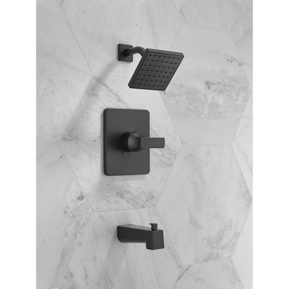 Delta Velum Monitor 14 Series Tub & Shower Trim - Matte Black