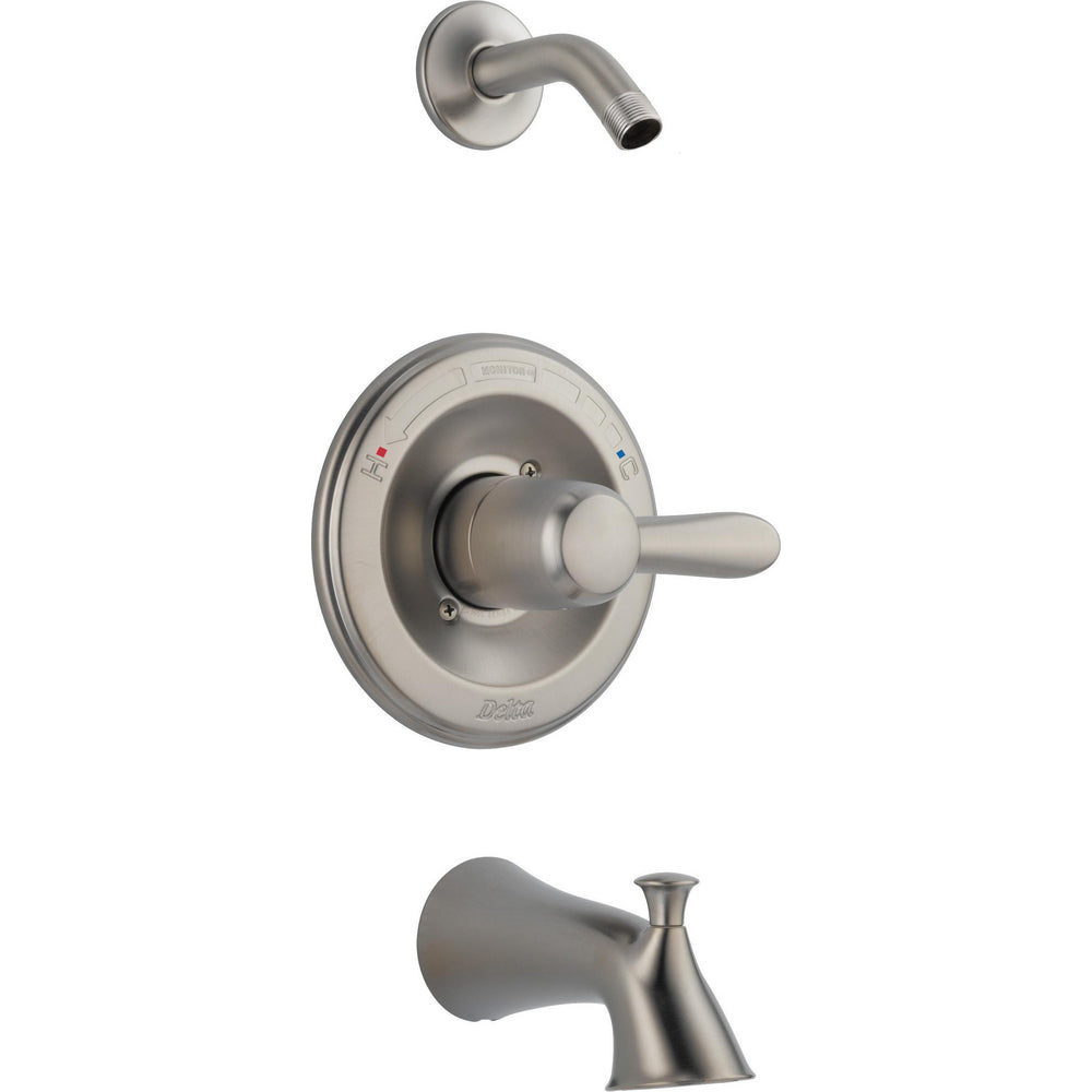 Delta Lahara Monitor 14 Series Tub And Shower Trim - Stainless