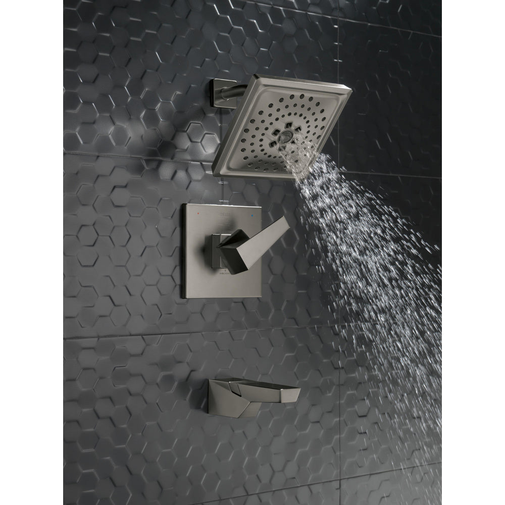 Delta Trillian 14 Series H2Okinetic Tub Shower Trim - Black Stainless