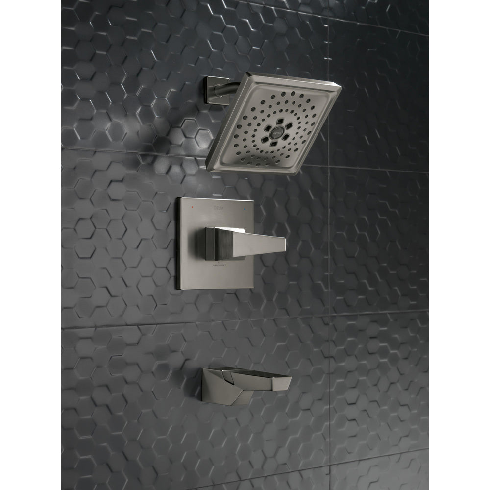 Delta Trillian 14 Series H2Okinetic Tub Shower Trim - Black Stainless