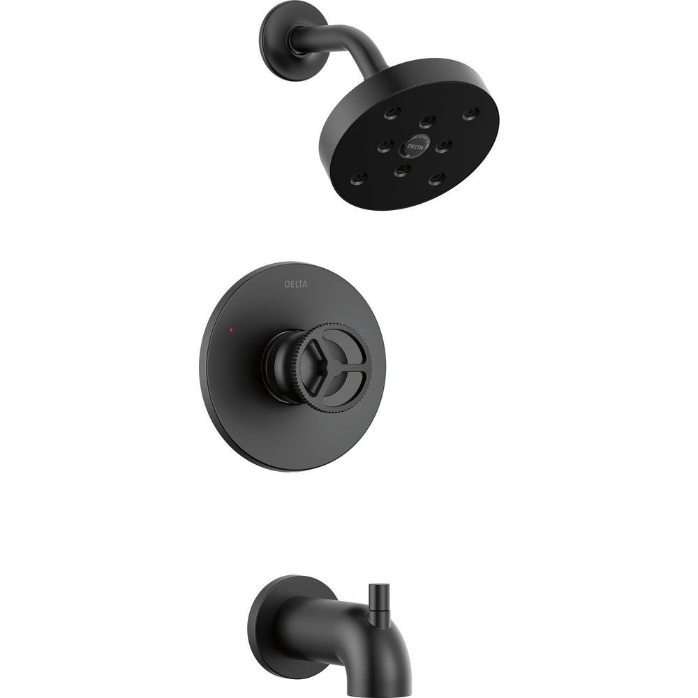 Delta Trinsic H2O Tub/Shower Trim - Matte Black