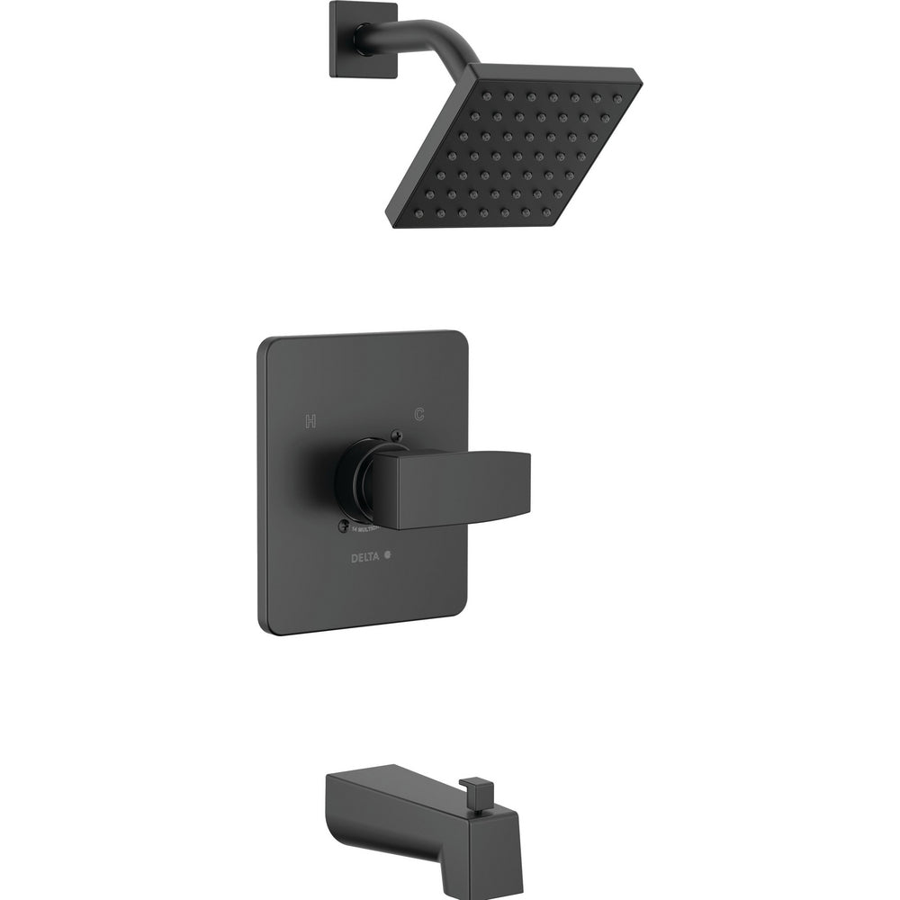 Delta Modern Angular Tub/Shower Trim - Matte Black