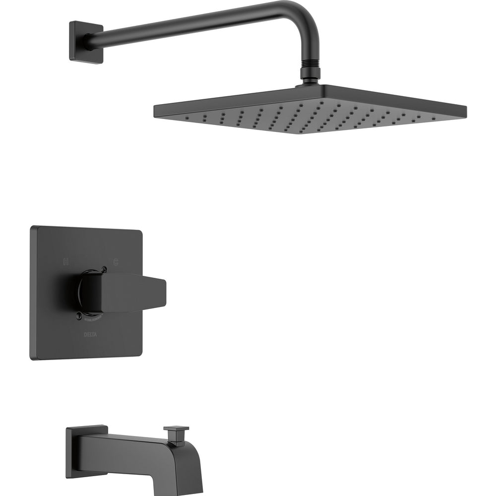 Delta Modern Angular 1 Function Shower - Matte Black