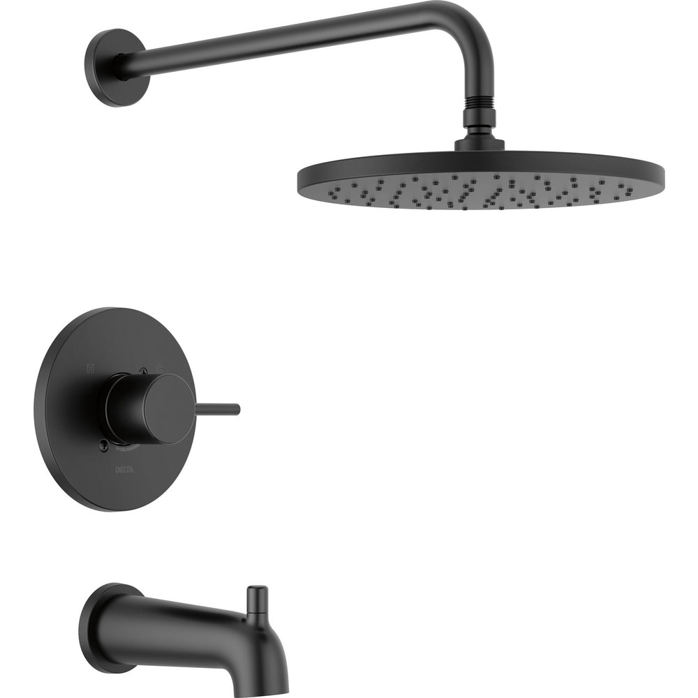 Delta Modern Cylindrical 1 Function Shower - Matte Black