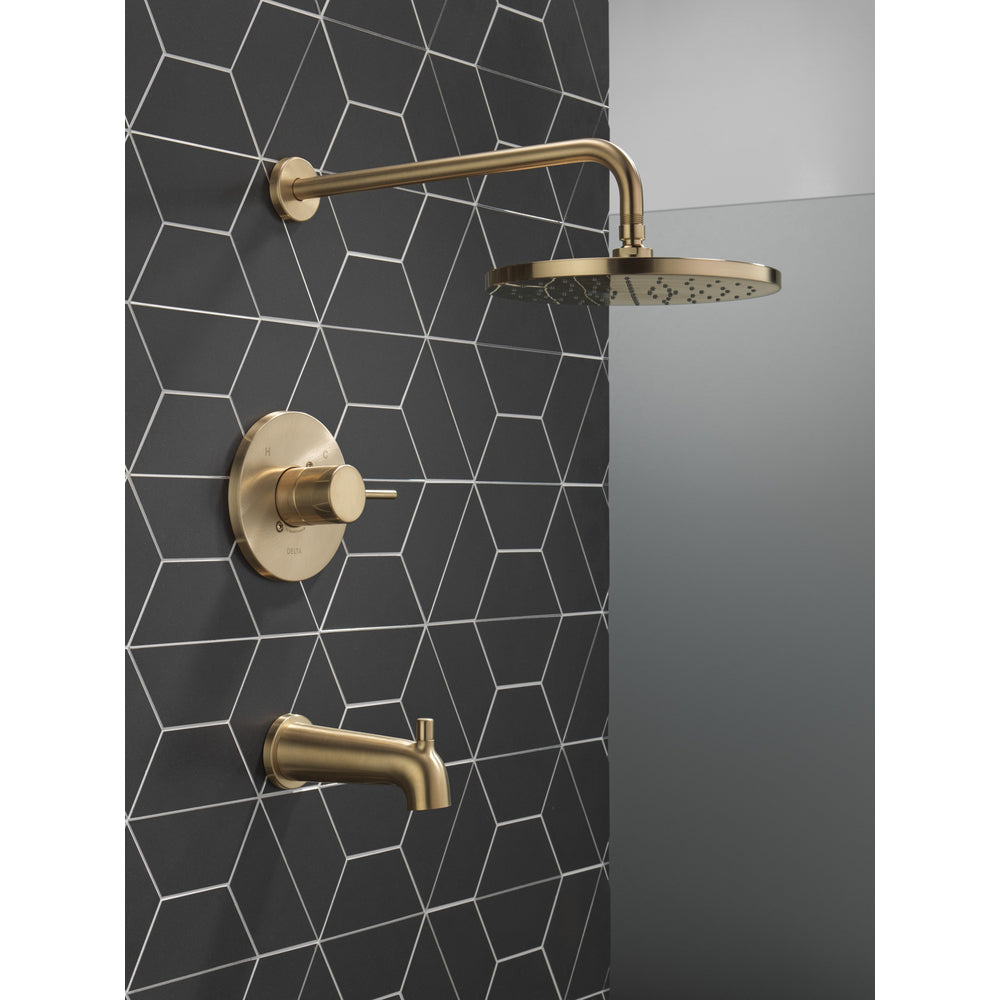 Delta Modern Cylindrical 1 Function Shower - Champagne Bronze