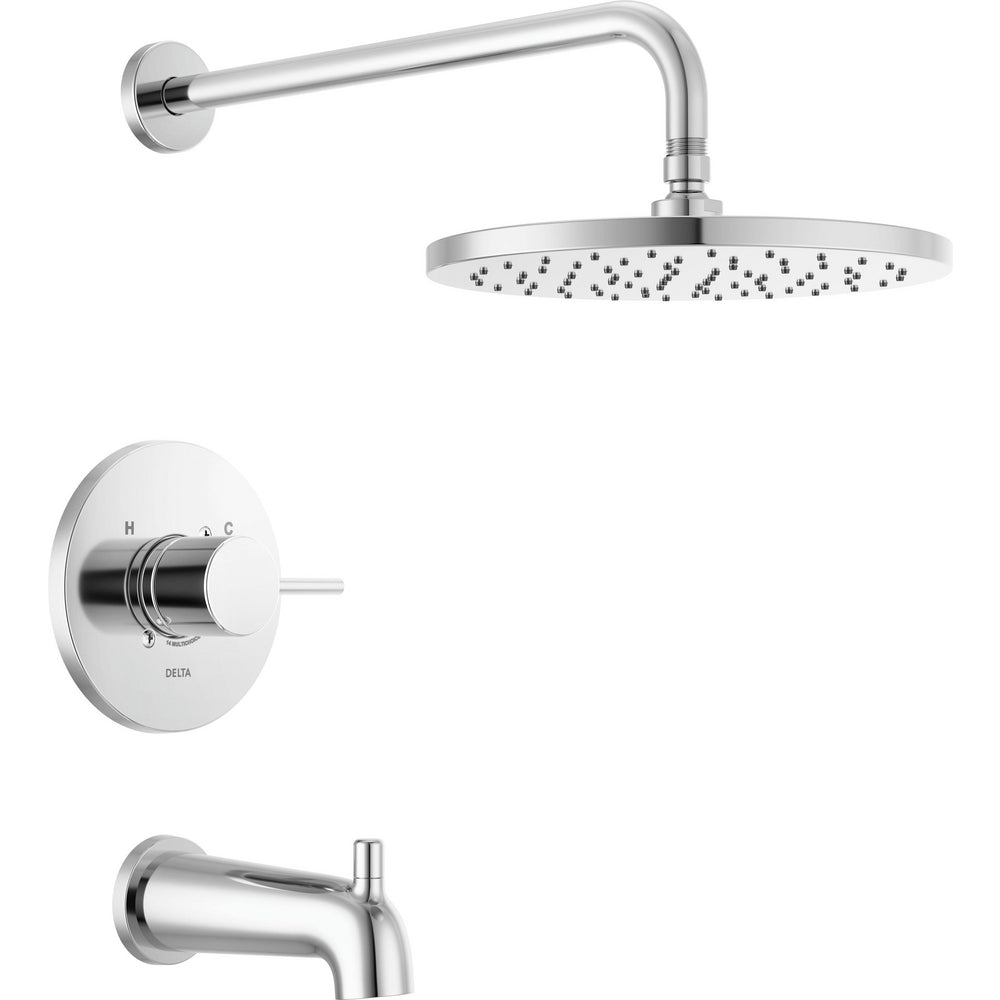 Delta Modern Cylindrical 1 Function Shower - Chrome