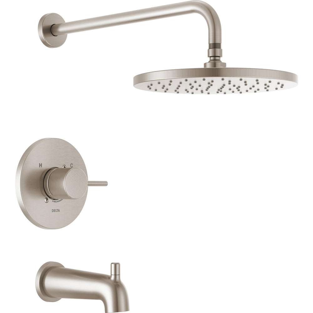 Delta Modern Cylindrical 1 Function Shower T14469-SP-PP