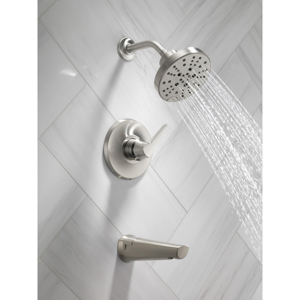 Delta Galeon 14S Tub Shower Trim With H2Okinetic - Stainless
