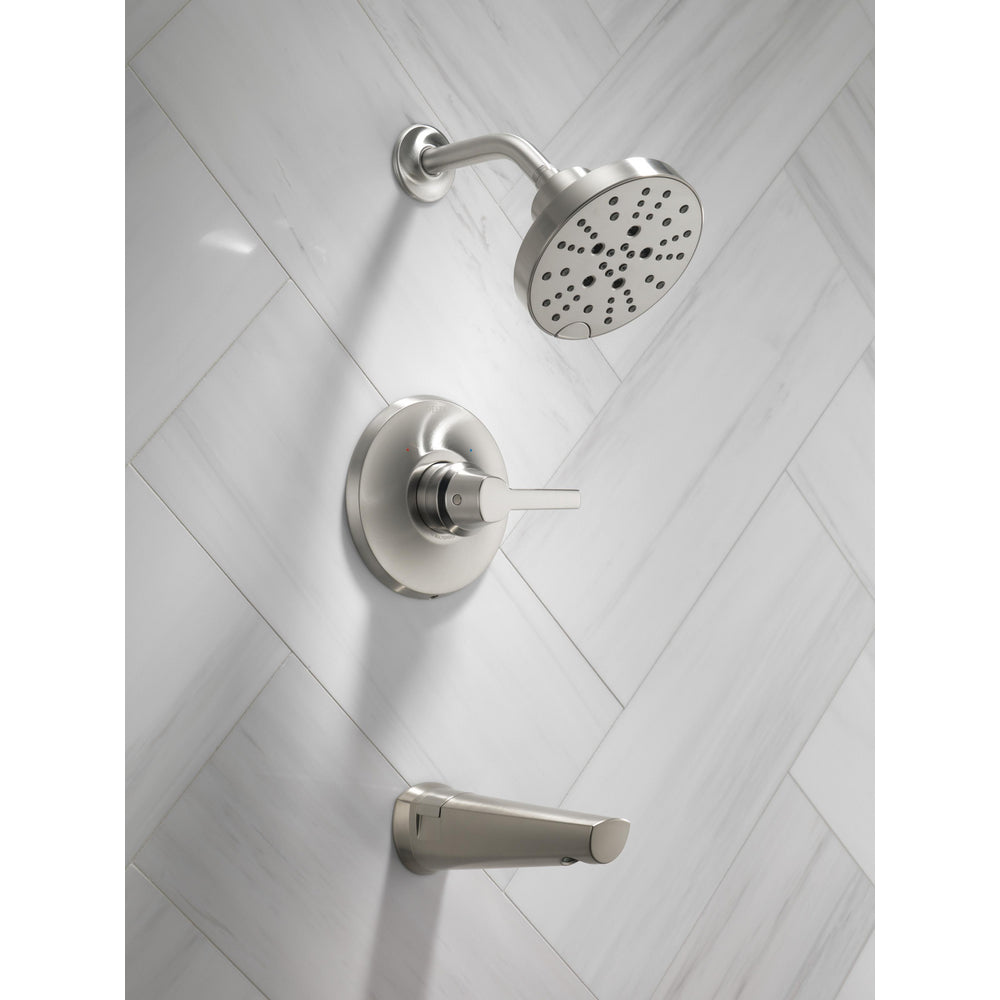 Delta Galeon 14S Tub Shower Trim With H2Okinetic - Stainless