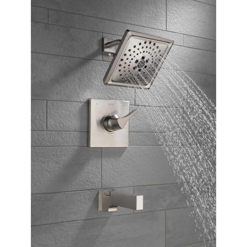 Delta Zura 14 Series Multichoice H2Okinetic Tub/Shower Trim - Stainless
