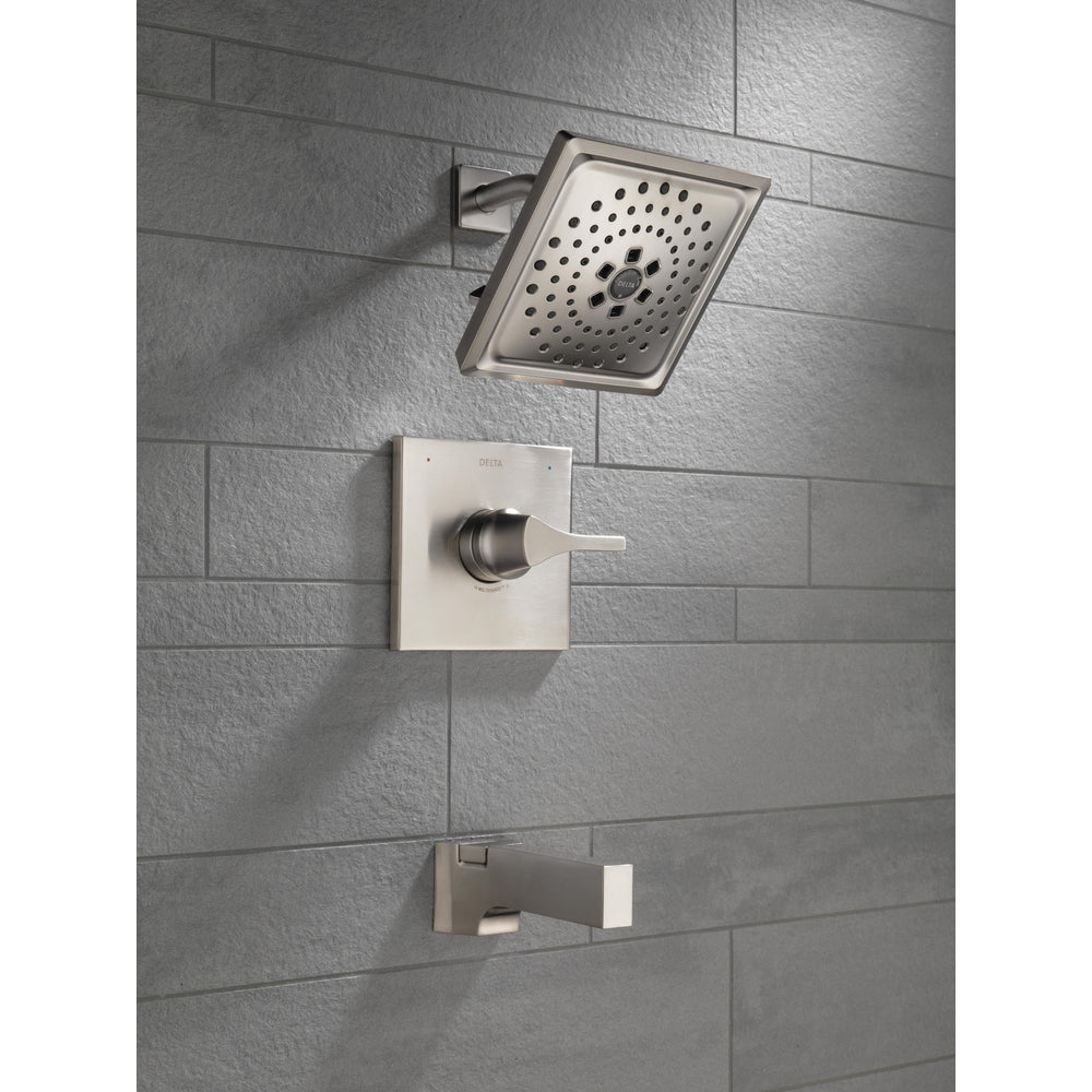 Delta Zura 14 Series Multichoice H2Okinetic Tub/Shower Trim - Stainless