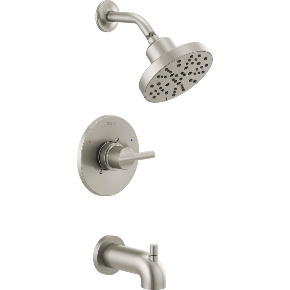 Delta Nicoli Monitor 14 Series H2Okinetic Tub and Shower - Stainless Steel