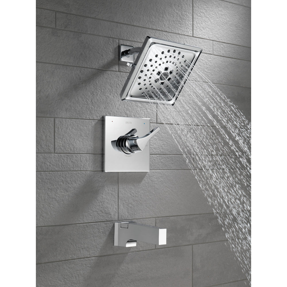 Delta Zura 14 Series Multichoice H2Okinetic Tub/Shower Trim - Chrome