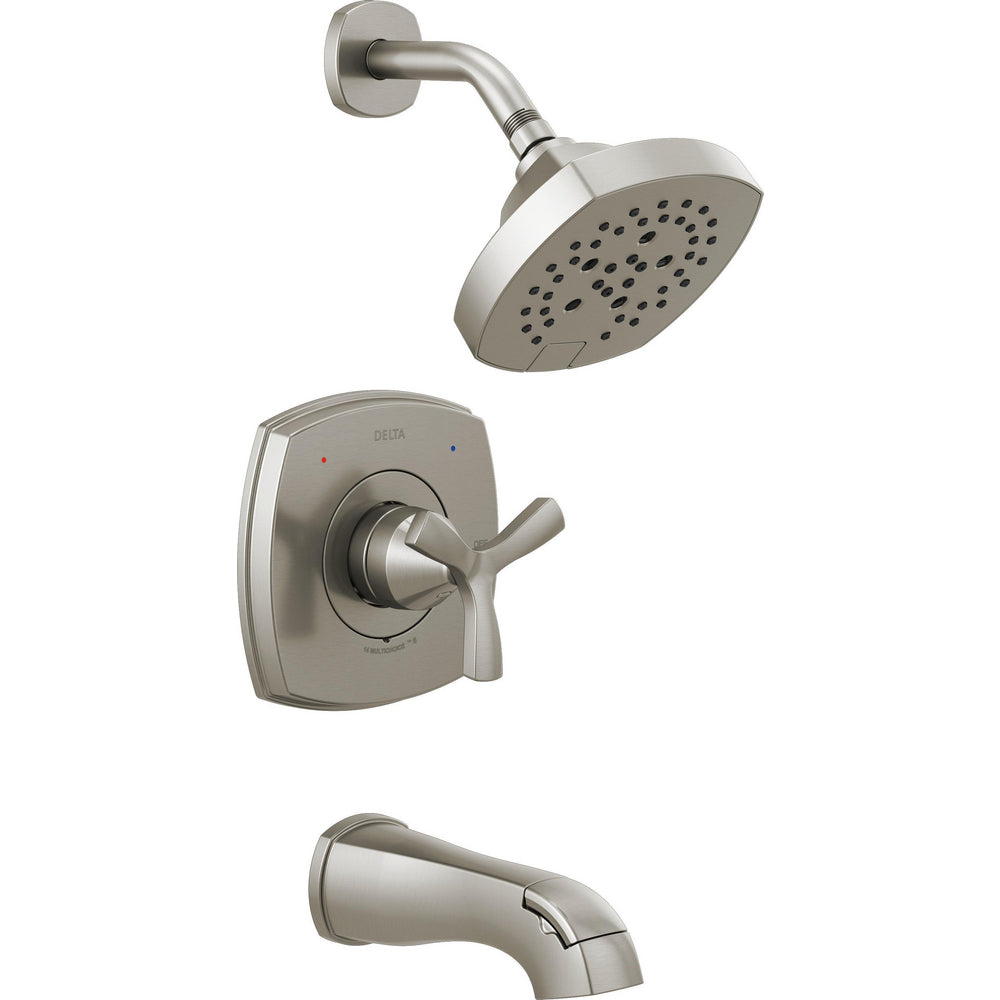 Delta Stryke 14 Series Tub And Shower - Stainless Steel