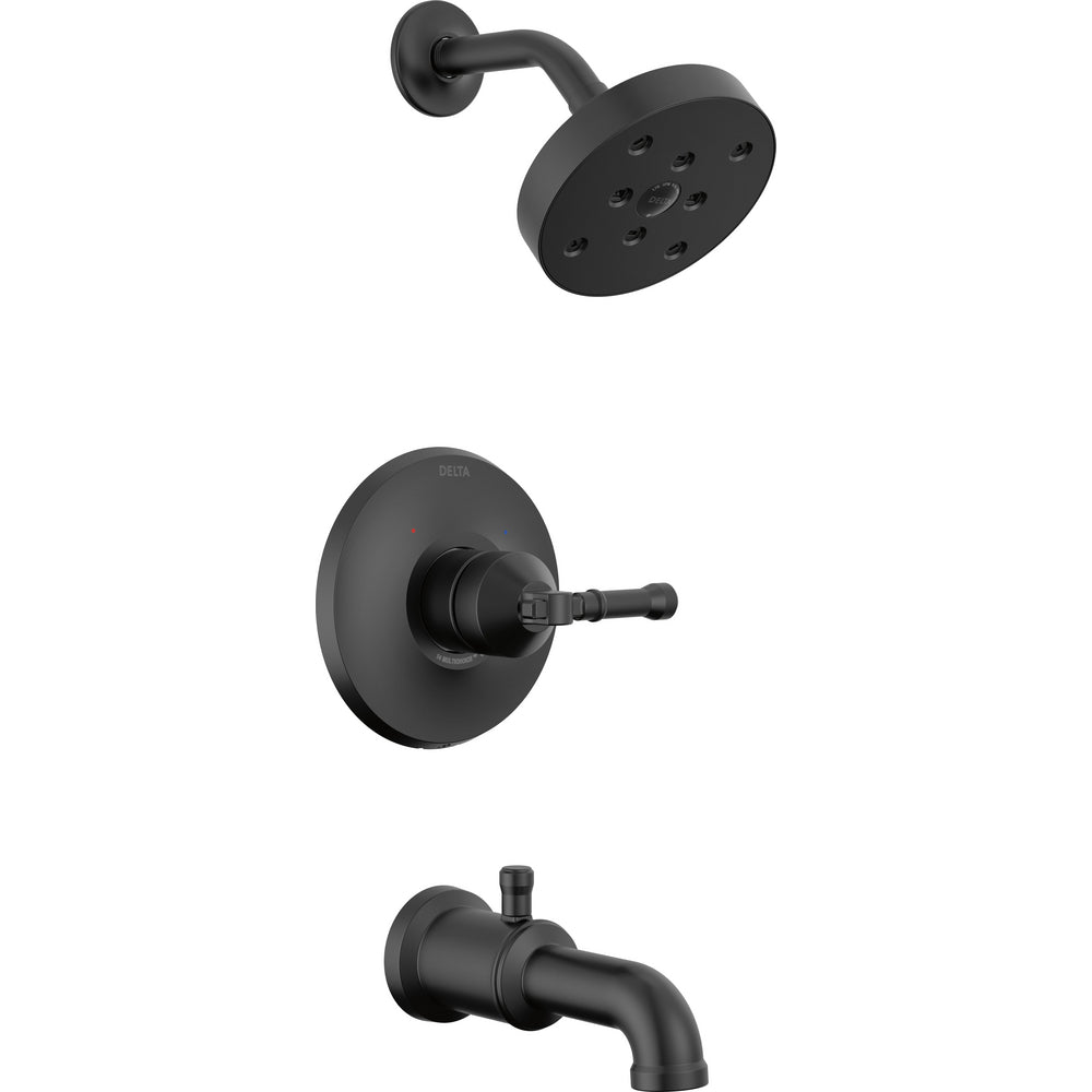 Delta Broderick 14 Series Tub Shower Trim - Matte Black