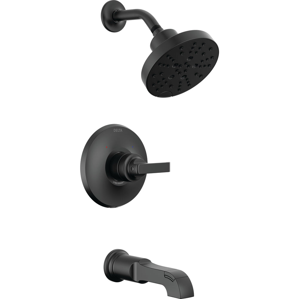 Delta Tetra 14 Series Tub Shower Trim - Matte Black