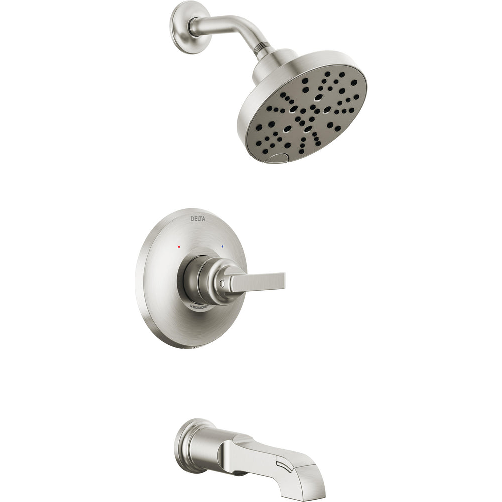 Delta Tetra 14 Series Tub Shower Trim - Stainless