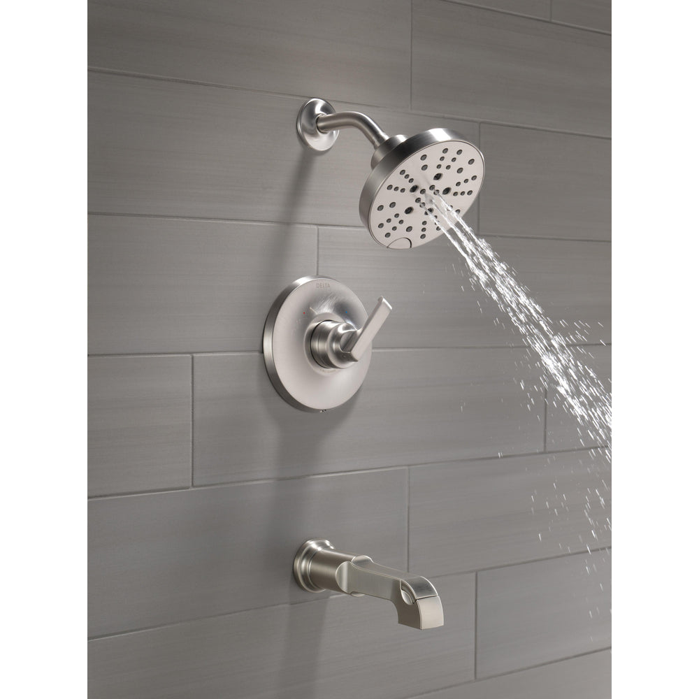 Delta Tetra 14 Series Tub Shower Trim - Stainless
