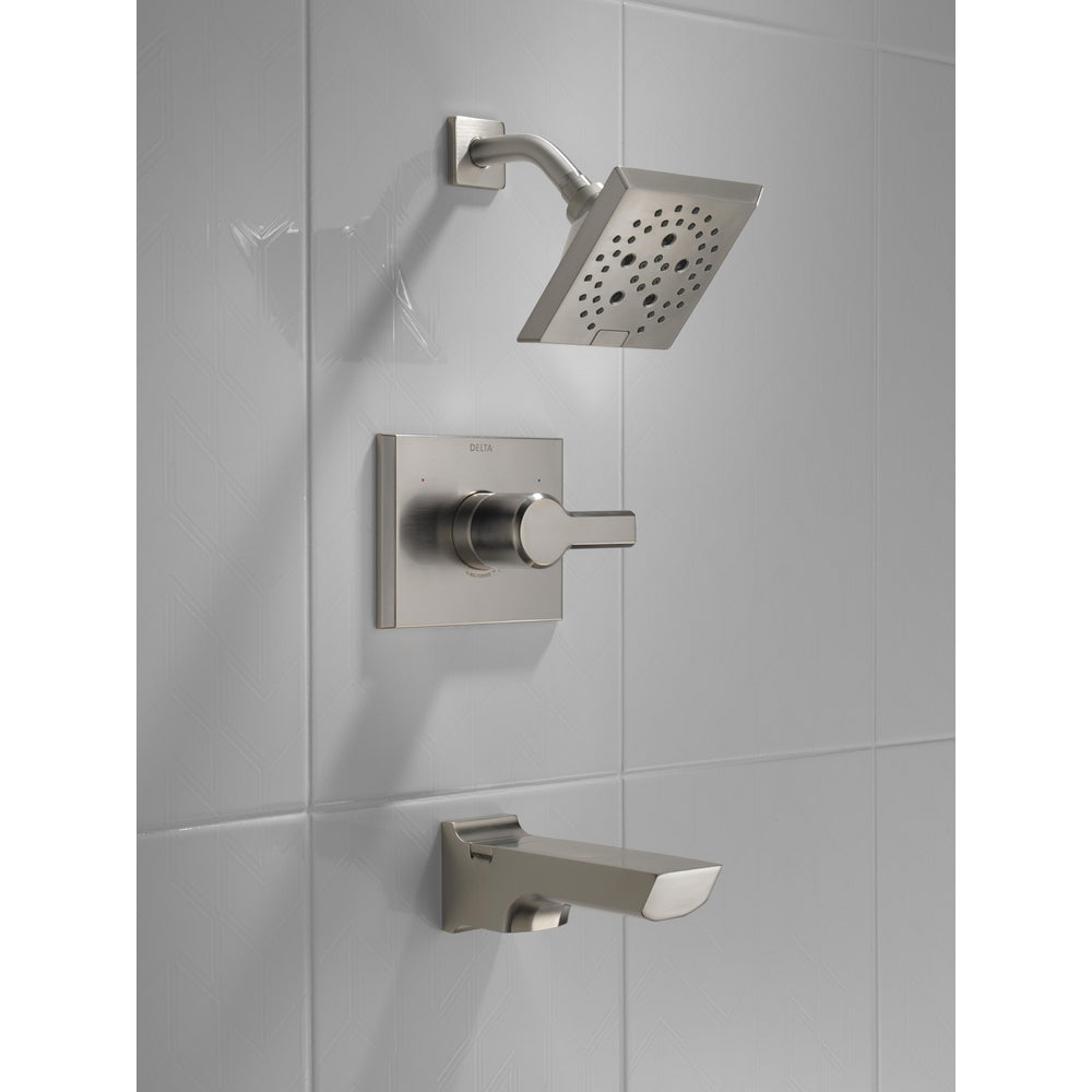 Delta Pivotal 14 Series Tub And Shower Trim - Stainless
