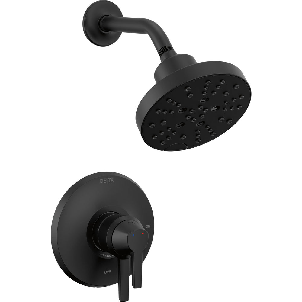 Delta Galeon 17 Series Shower Trim With H2Okinetic - Matte Black