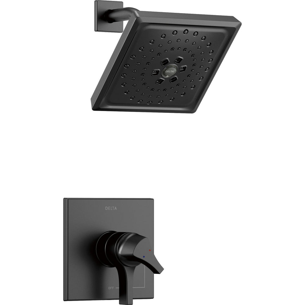 Delta Zura 17 Series Multichoice H2Okinetic Shower Only Trim - Matte Black