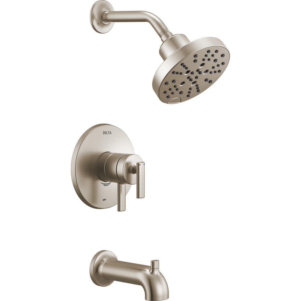 Delta Altado Monitor 17 Series Tub & Shower Trim T17442 - Stainless Steel