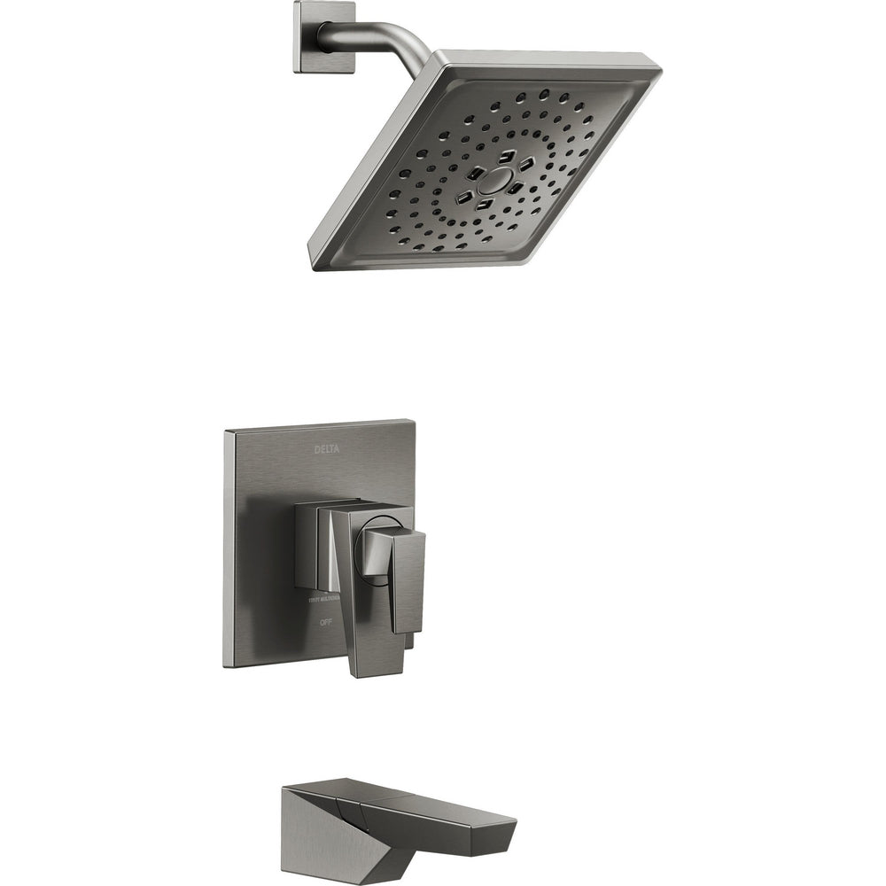 Delta Trillian 17 Series H2Okinetic Tub Shower Trim - Black Stainless