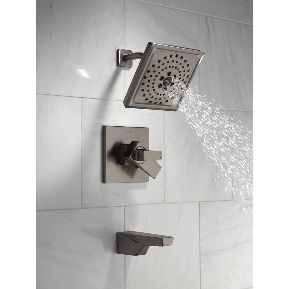 Delta Trillian 17 Series H2Okinetic Tub Shower Trim - Black Stainless