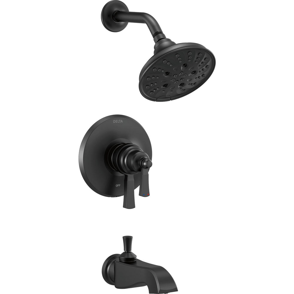 Delta Dorval 17 Series Tub And Shower Trim 1L 17S - Matte Black