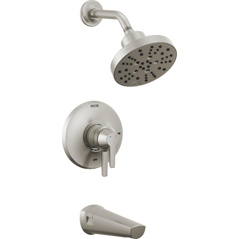 Delta Galeon 17 S Tub Shower Trim With H2Okinetic - Stainless