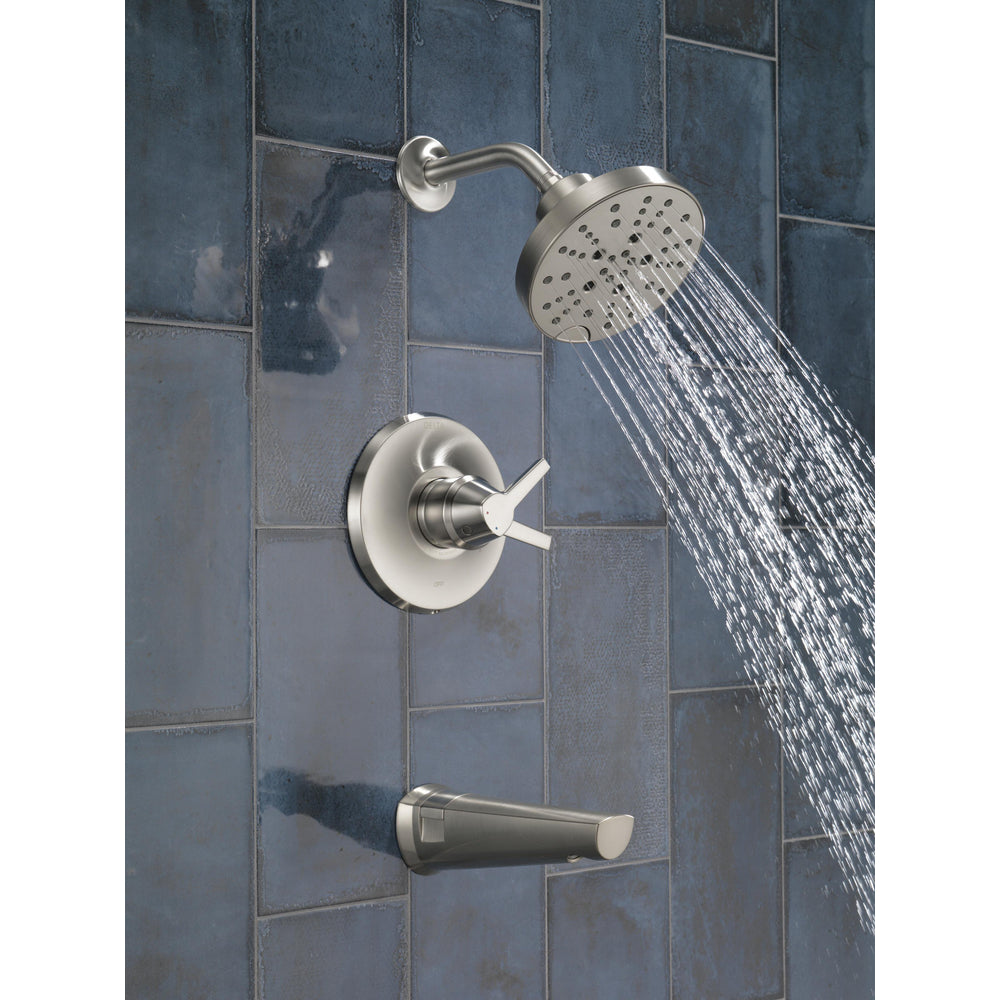 Delta Galeon 17 S Tub Shower Trim With H2Okinetic - Stainless