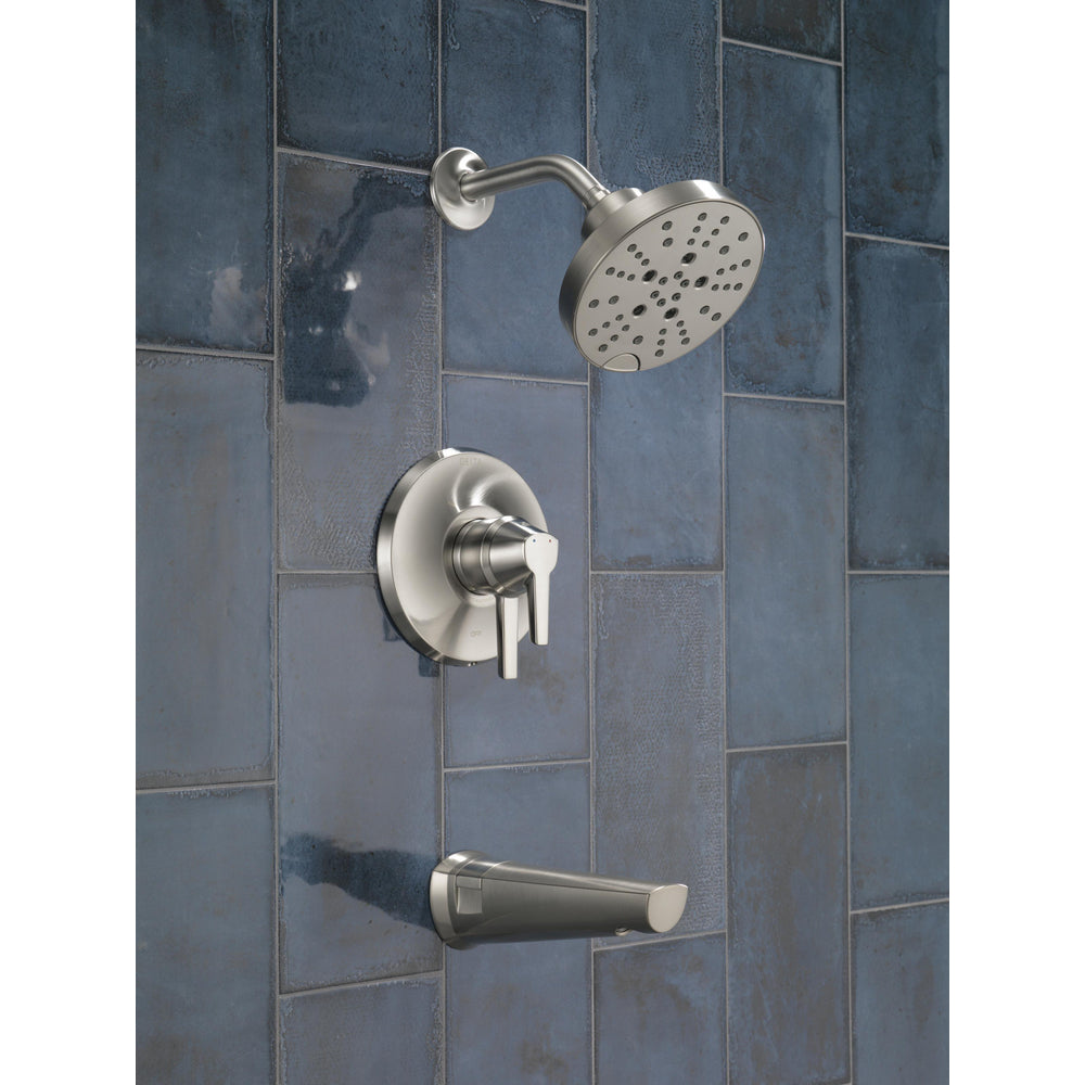 Delta Galeon 17 S Tub Shower Trim With H2Okinetic - Stainless