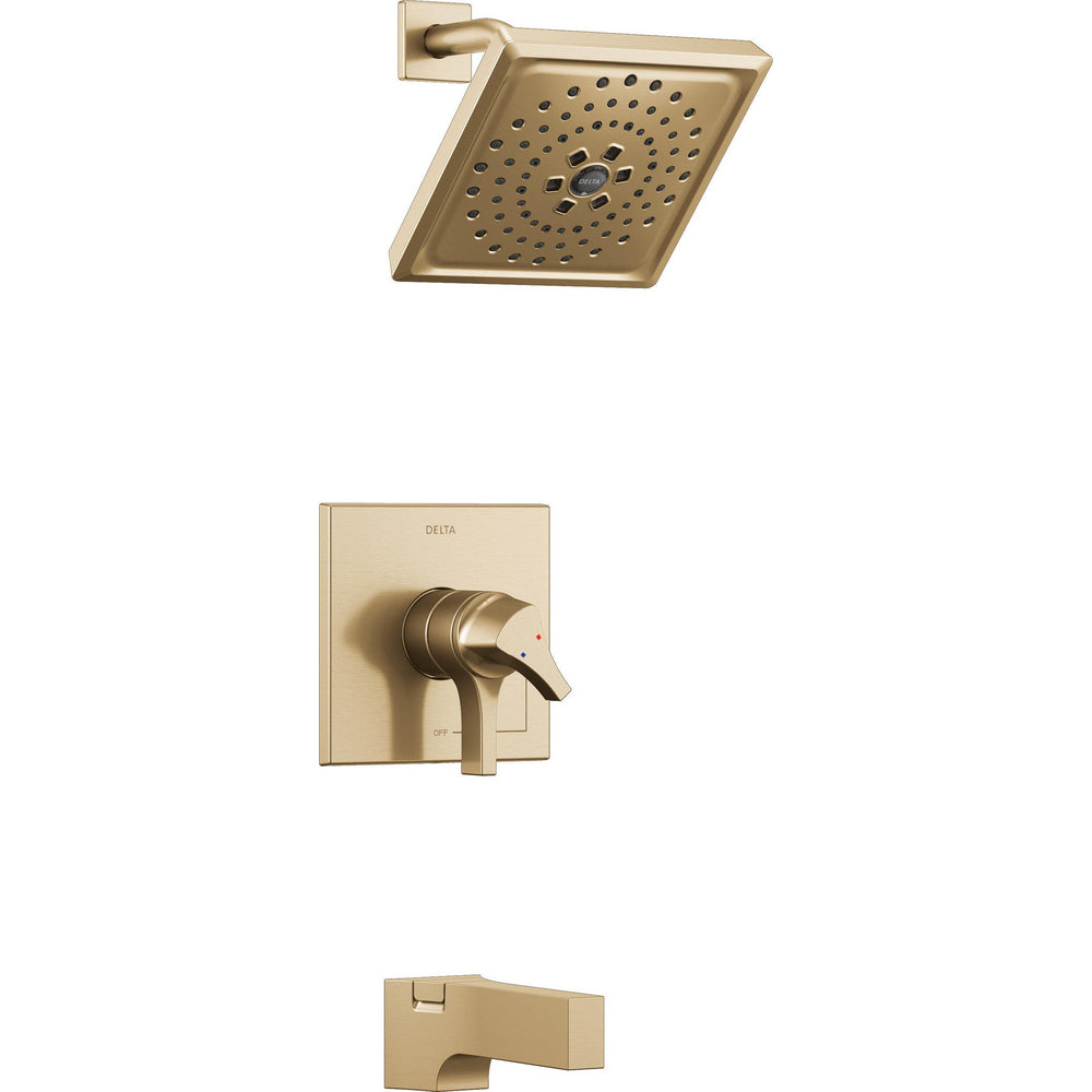 Delta Zura 17 Series Multichoice H2Okinetic Tub/Shower Trim - Champagne Bronze