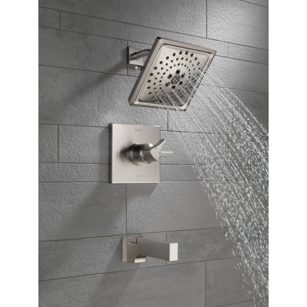 Delta Zura 17 Series Multichoice H2Okinetic Tub/Shower Trim - Stainless
