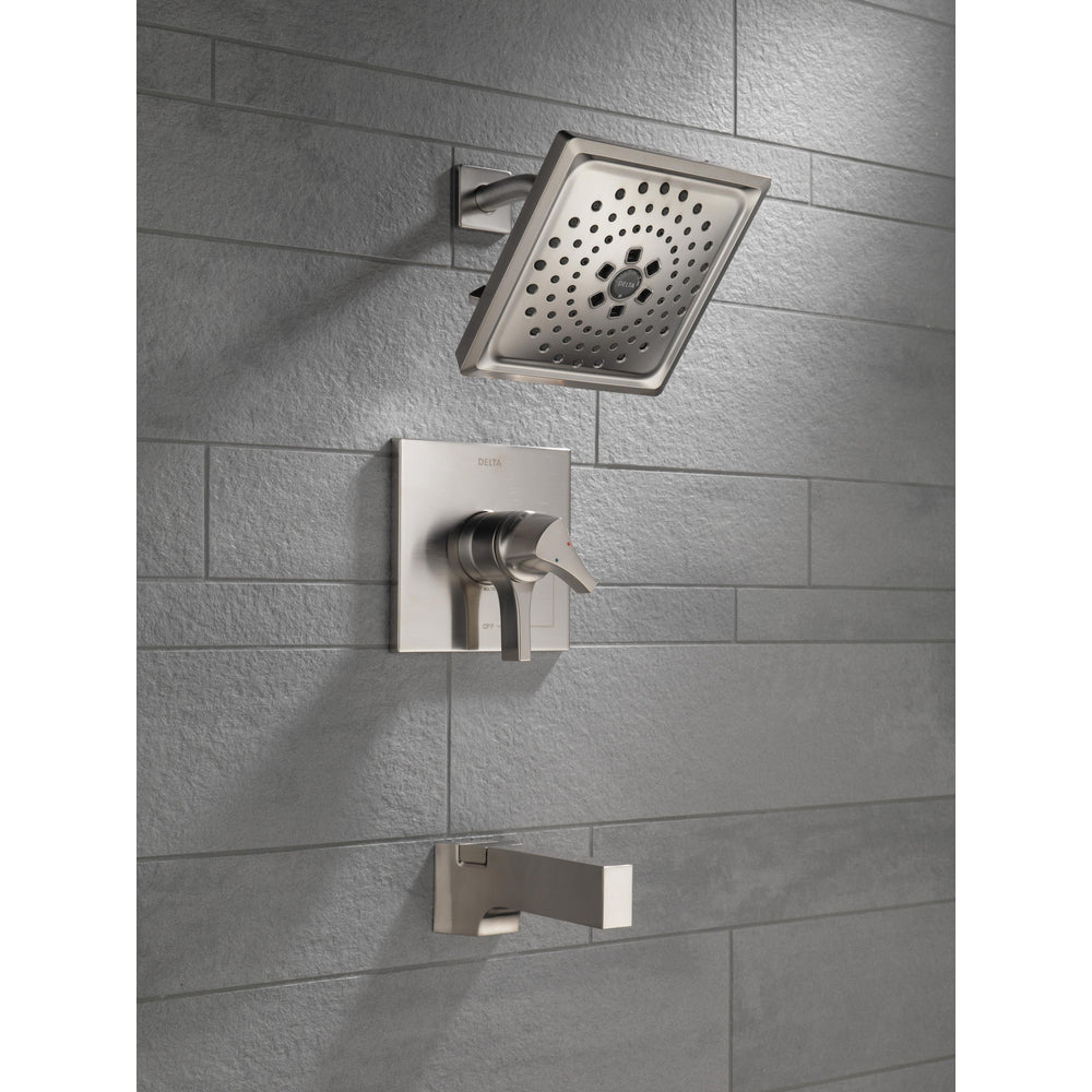 Delta Zura 17 Series Multichoice H2Okinetic Tub/Shower Trim - Stainless