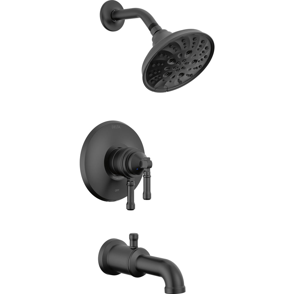 Delta Broderick 17 Series Tub Shower Trim - Matte Black