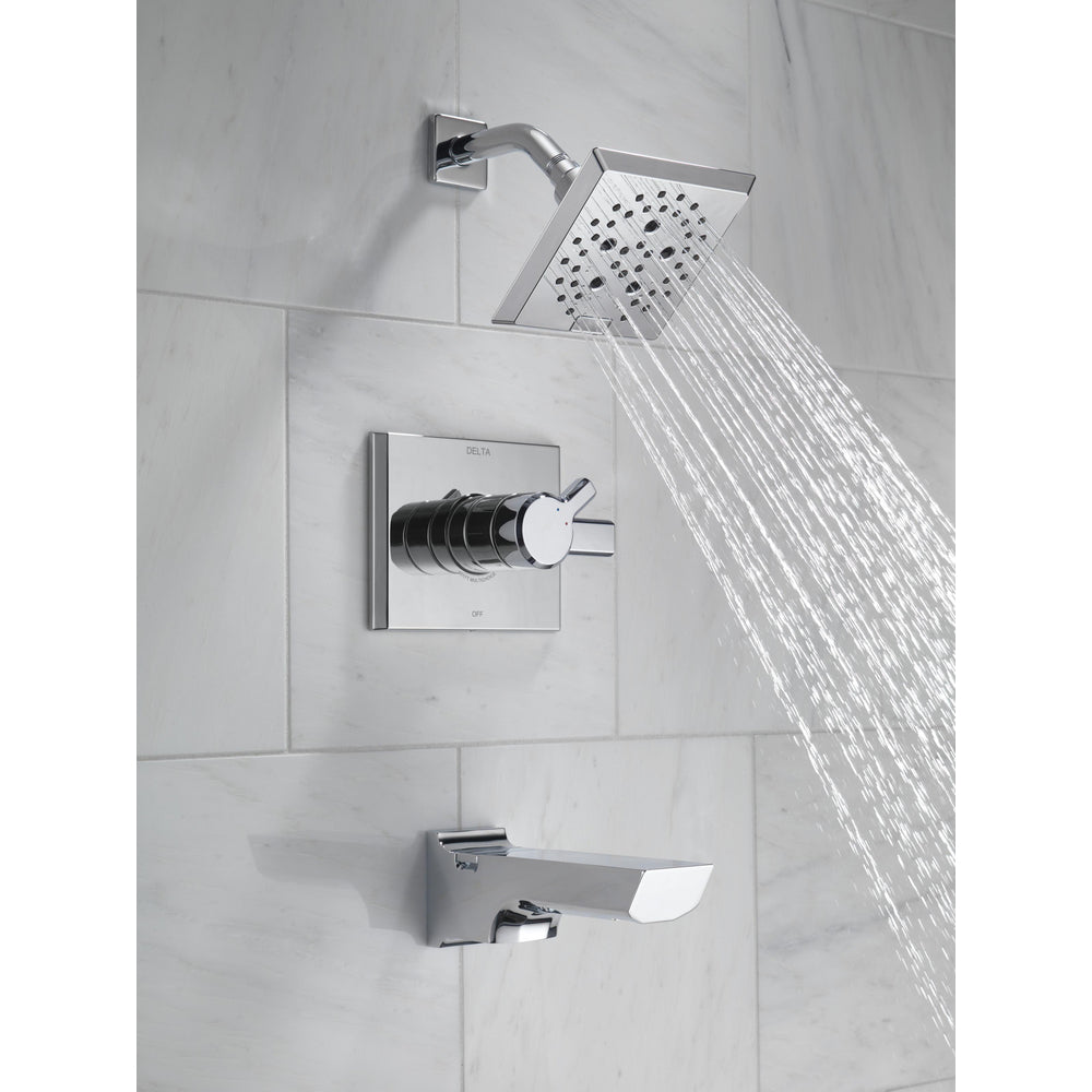 Delta Pivotal 17 Series Tub And Shower Trim - Chrome
