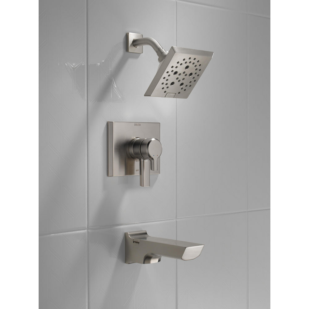 Delta Pivotal 17 Series Tub And Shower Trim - Stainless