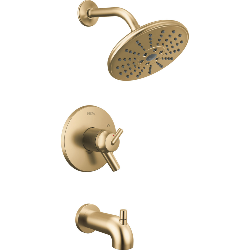 Delta Trinsic Thermostatic Tub And Shower Trim T17T459 - Champagne Bronze