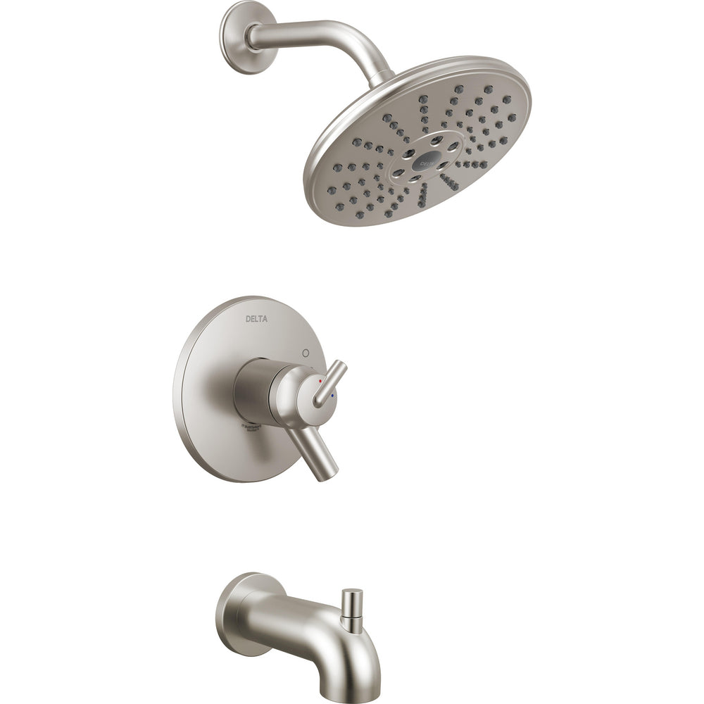 Delta Trinsic Thermostatic Tub And Shower Trim T17T459 - Stainless Steel
