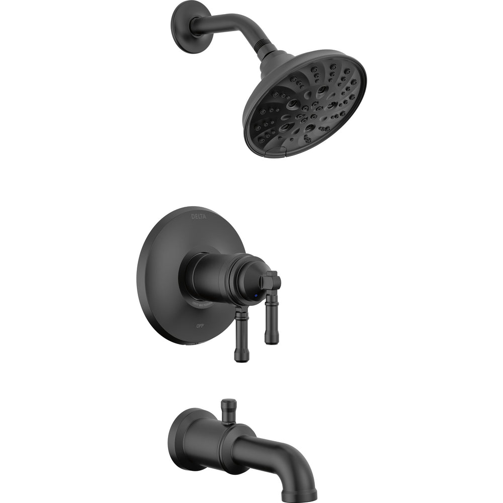 Delta Broderick 17T Series Tub Shower Trim - Matte Black