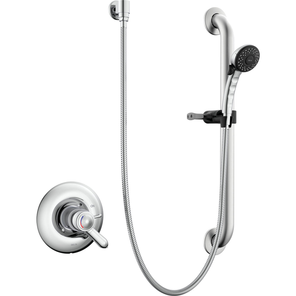 Delta Commercial T17TH155-20C-1.5 Shower Trim with Hand Shower and Grab Bar