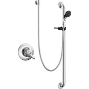 Delta Commercial T17TH155-25C-1.5 Shower Trim with Hand Shower and Grab Bar