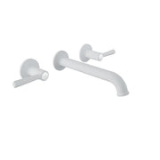 Baril BEAUMONT B20 Trim Only for Two Handles Wall-Mounted Lavatory Faucet, Drain Not Included T20-8044-00L in White