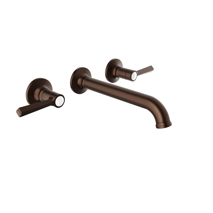 Baril BEAUMONT B20 Trim Only for Two Handles Wall-Mounted Lavatory Faucet, Drain Not Included T20-8044-00L in Venetian Bronze