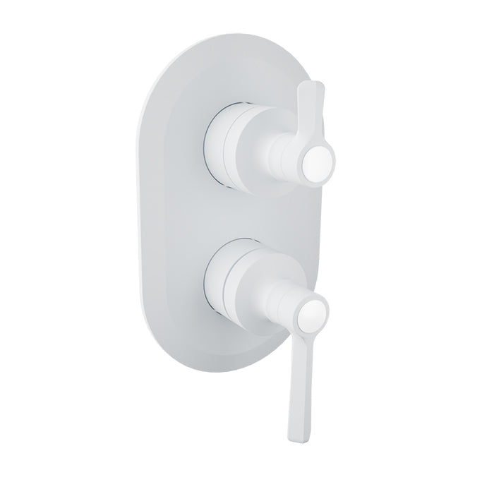 Baril BEAUMONT B20 Trim Only for Pressure-Balanced Shower Control Valve with 2-way Diverter T20-9184-00 in White