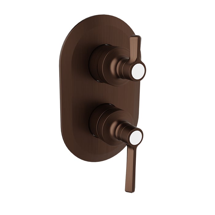 Baril BEAUMONT B20 Trim Only for Pressure-Balanced Shower Control Valve with 3-way Diverter T20-9194-00 in Venetian Bronze