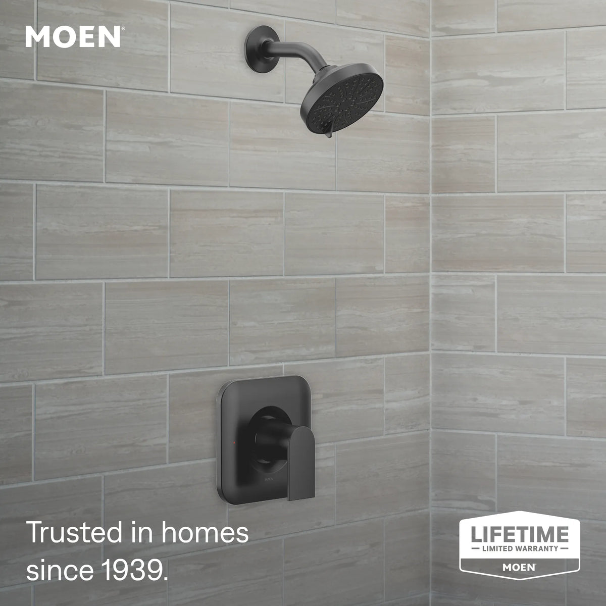 Moen Genta LX Posi-Temp Eco-Performance Shower Only T2472EP in Matte Black (T2472EPBL) - view 2