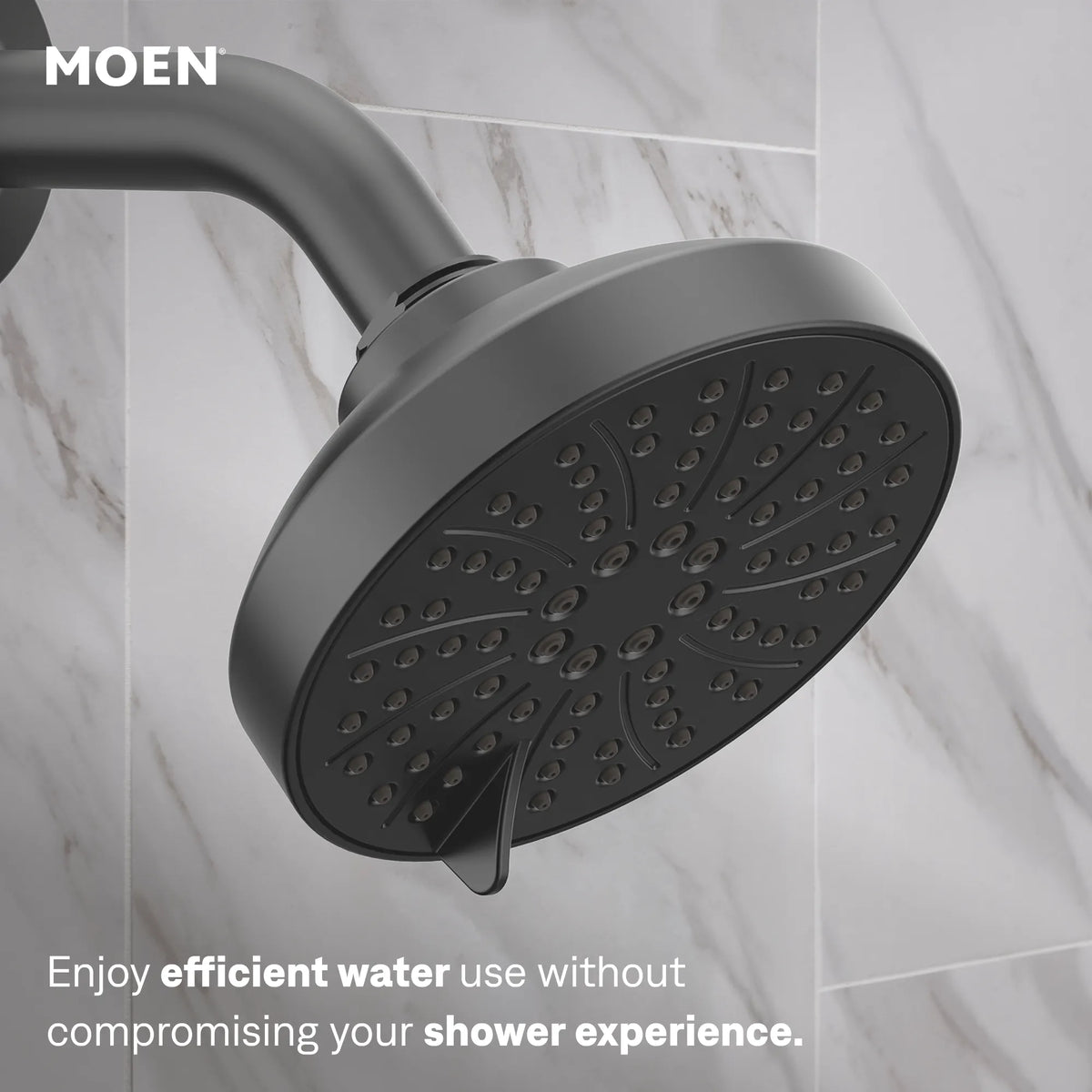Moen Genta LX Posi-Temp Eco-Performance Shower Only T2472EP in Matte Black (T2472EPBL) - view 5