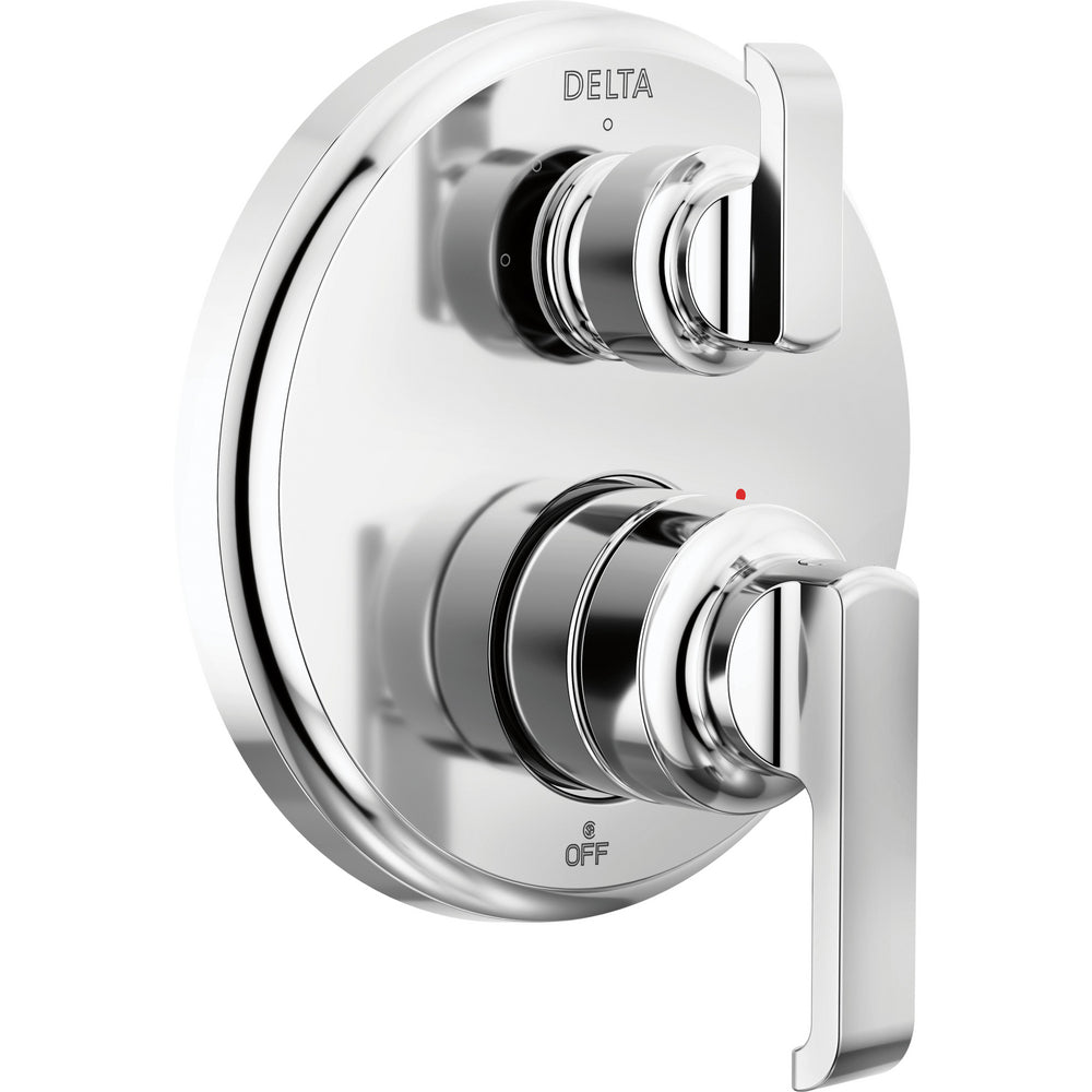 Delta Tetra 14 Series Integrated Diverter Trim 3-Set - Chrome